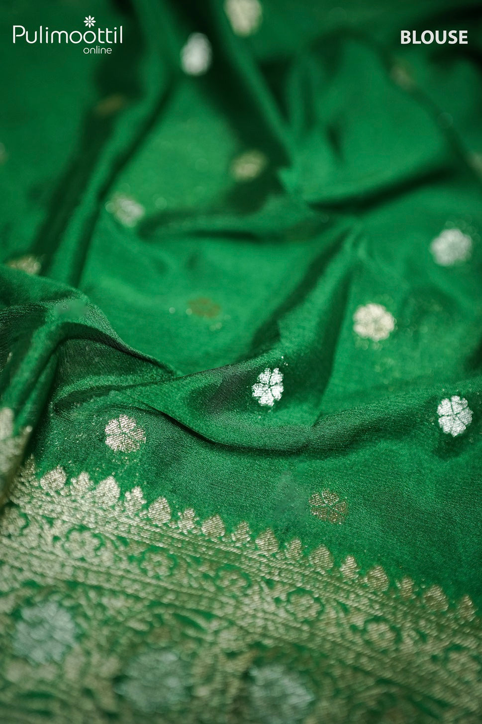 Green Colour Banarasi Silk Saree.