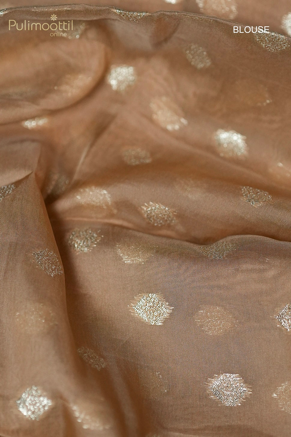 Violet Colour Semi Chanderi Fancy Saree