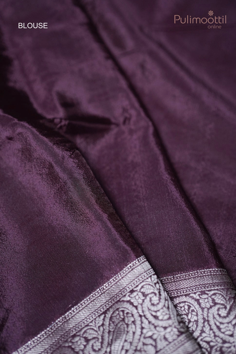 Dark Maroon Colour Chiniya Saree