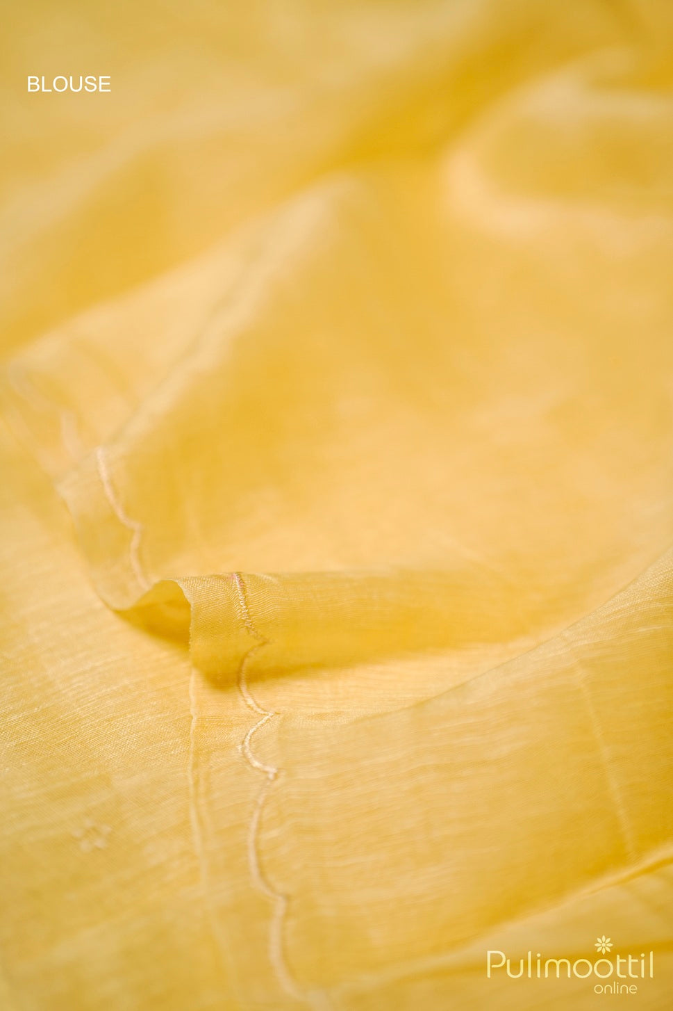 Pastel Yellow Colour Chandheri SIlk Saree.
