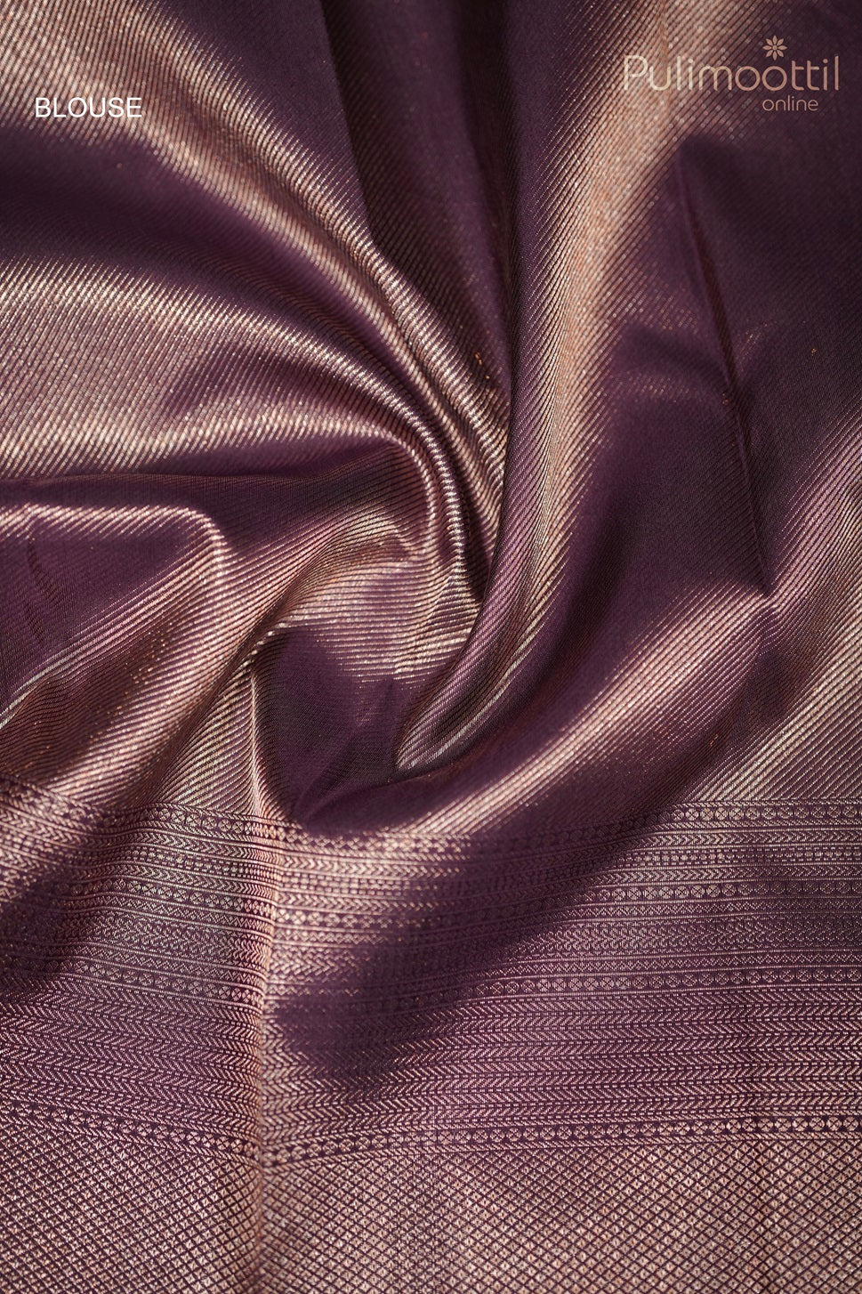 Violet Colour Kanchipuram Brocade Wedding Saree