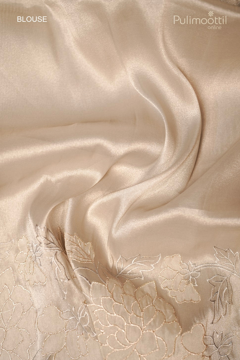 Ash Colour Organza Fancy Saree