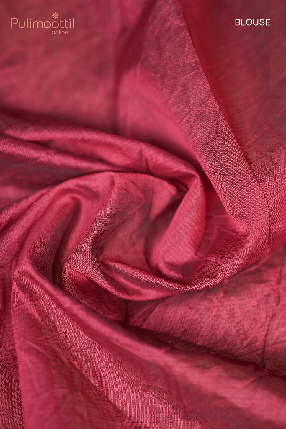 Red Colour Net Cotta Saree