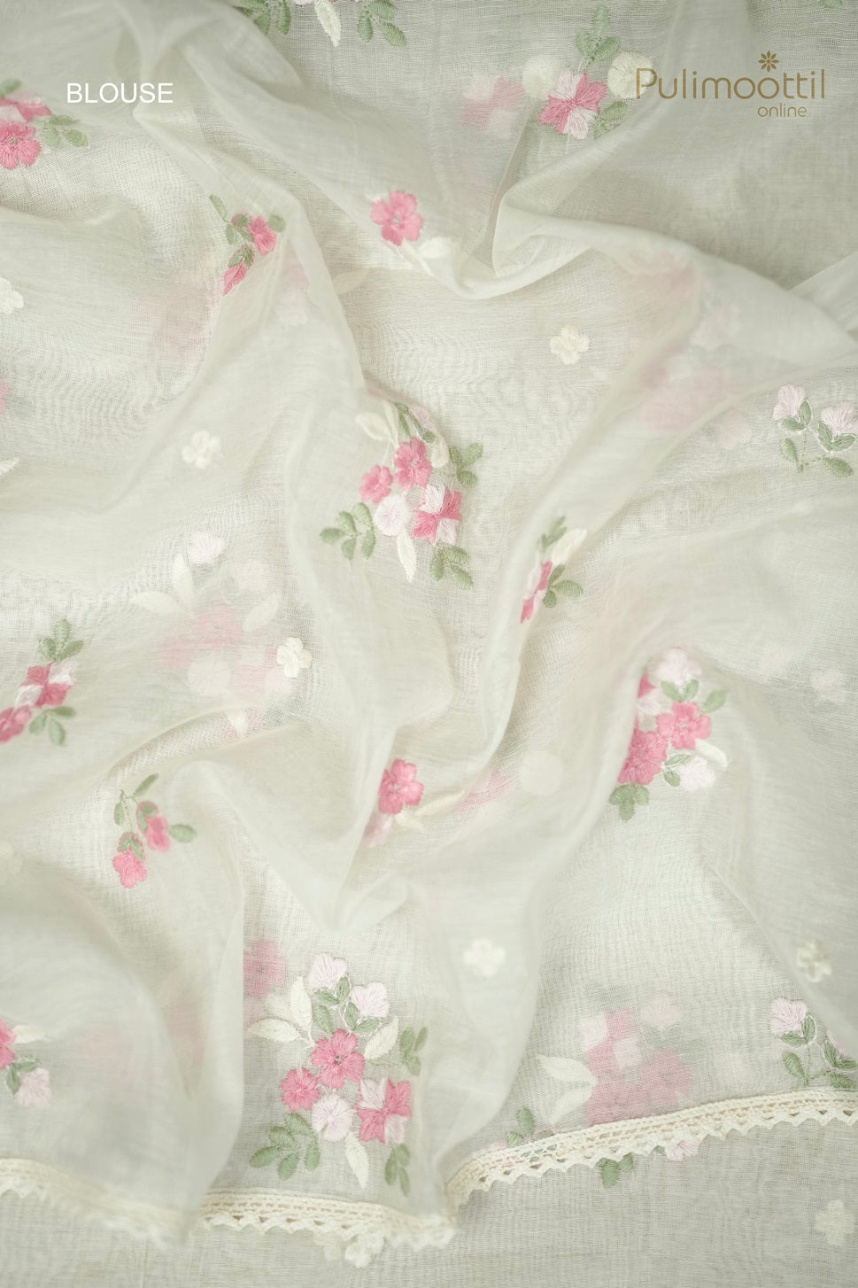 Cream Colour Chanderi Cotton Fancy Saree