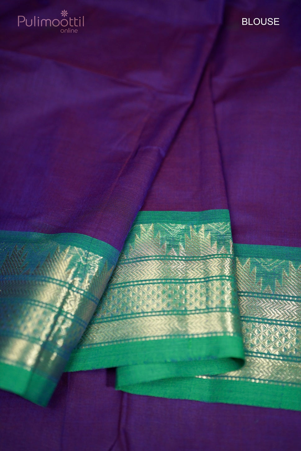 Dark Violet Colour Kalyani Cotton Saree