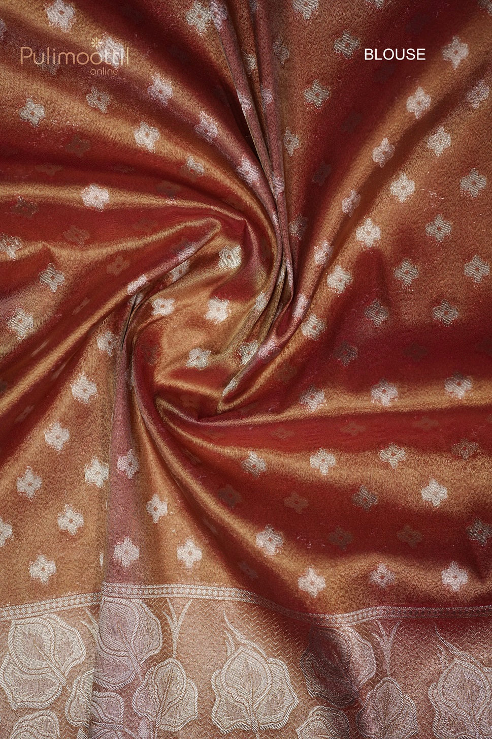 Red and Golden Tissue Banarasi Saree