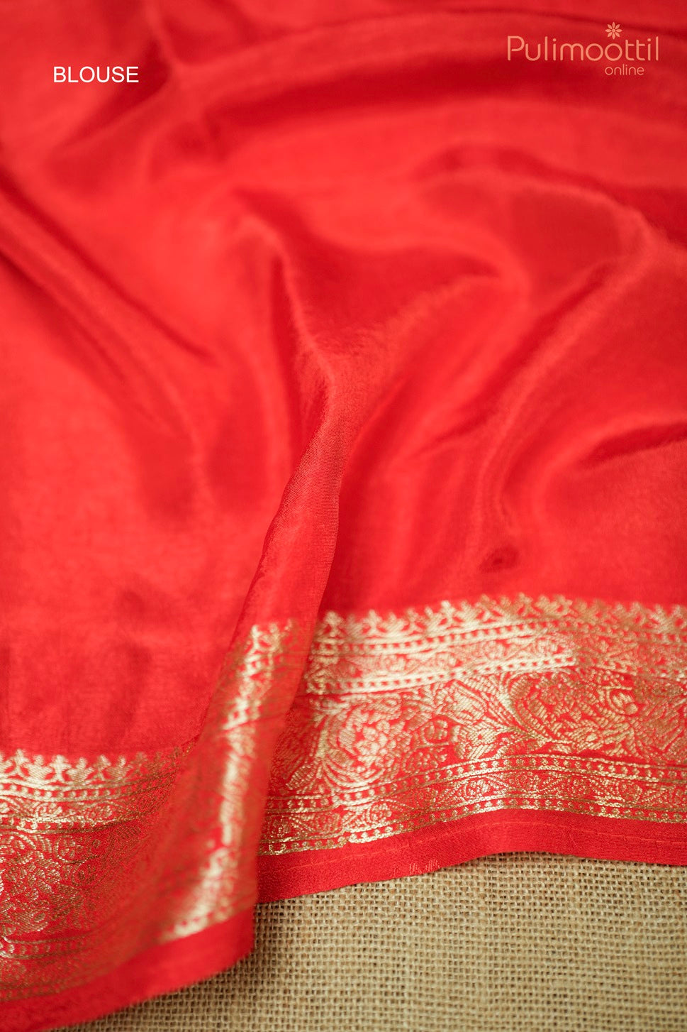 Orange Colour Banarasi Silk Saree