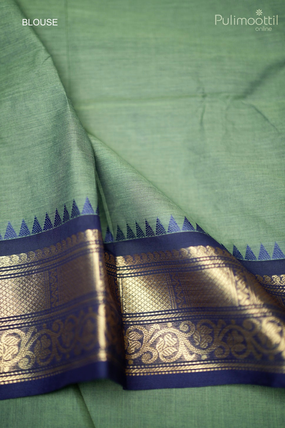 Matte Green Colour Kalyani Cotton Saree