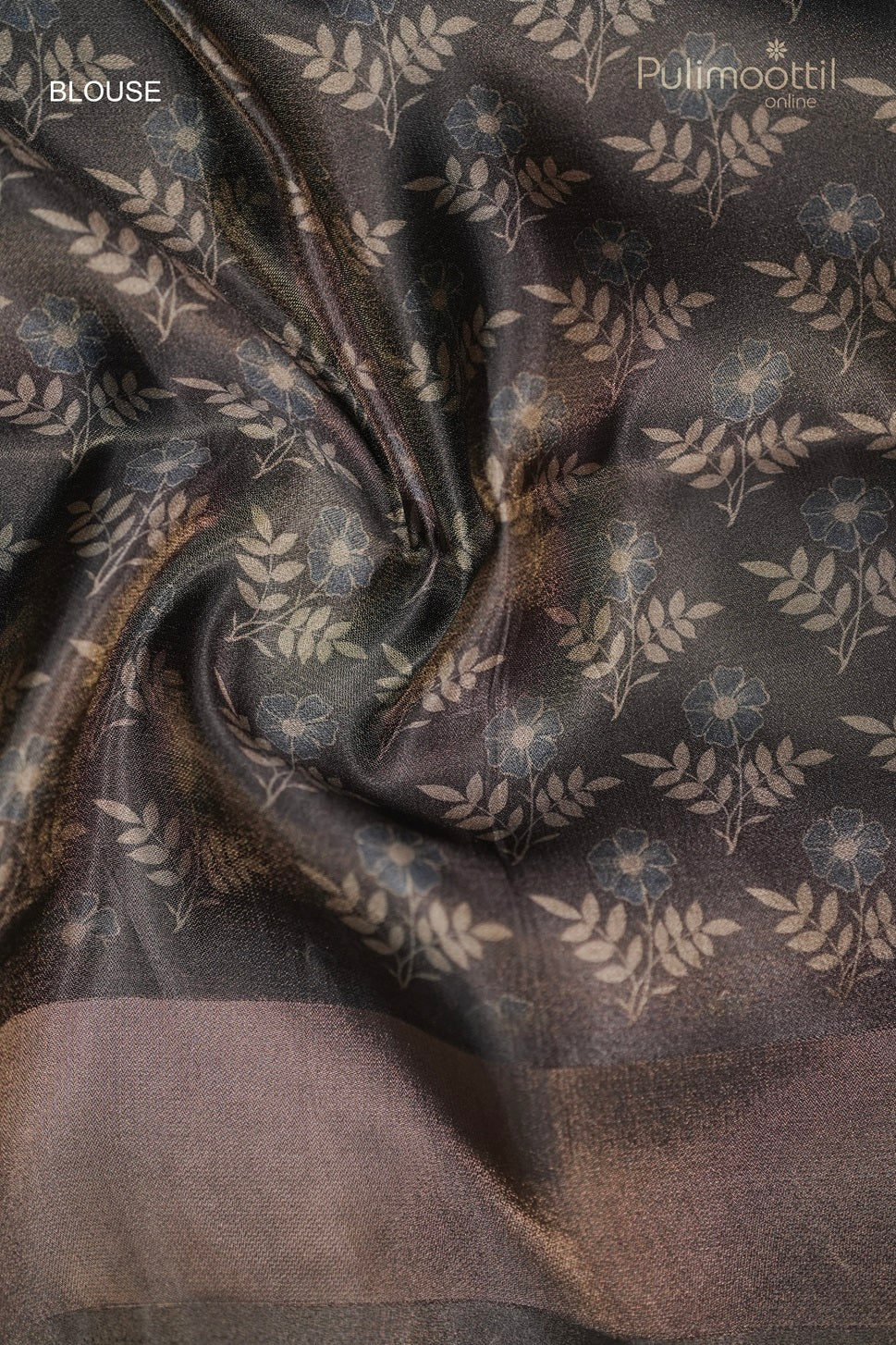 Black Colour Golden Tissue Satin Crepe Fancy Saree.