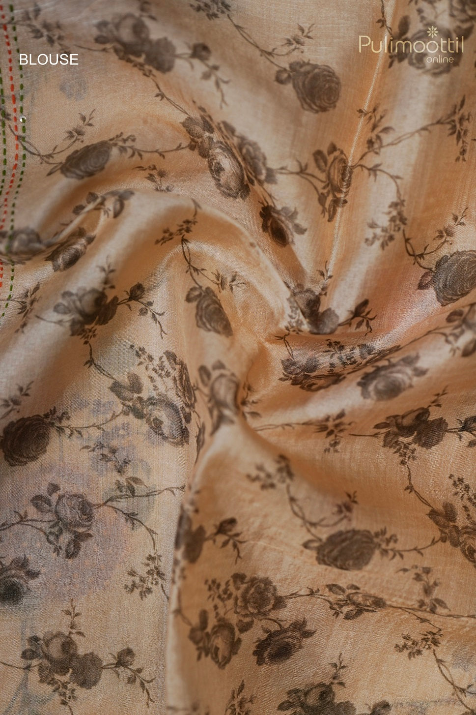 Golden Yellow Colour Printed Hand Work Tussar Silk Saree