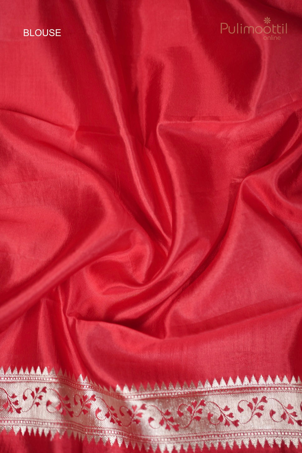 Red Colour Chiniya Silk Saree