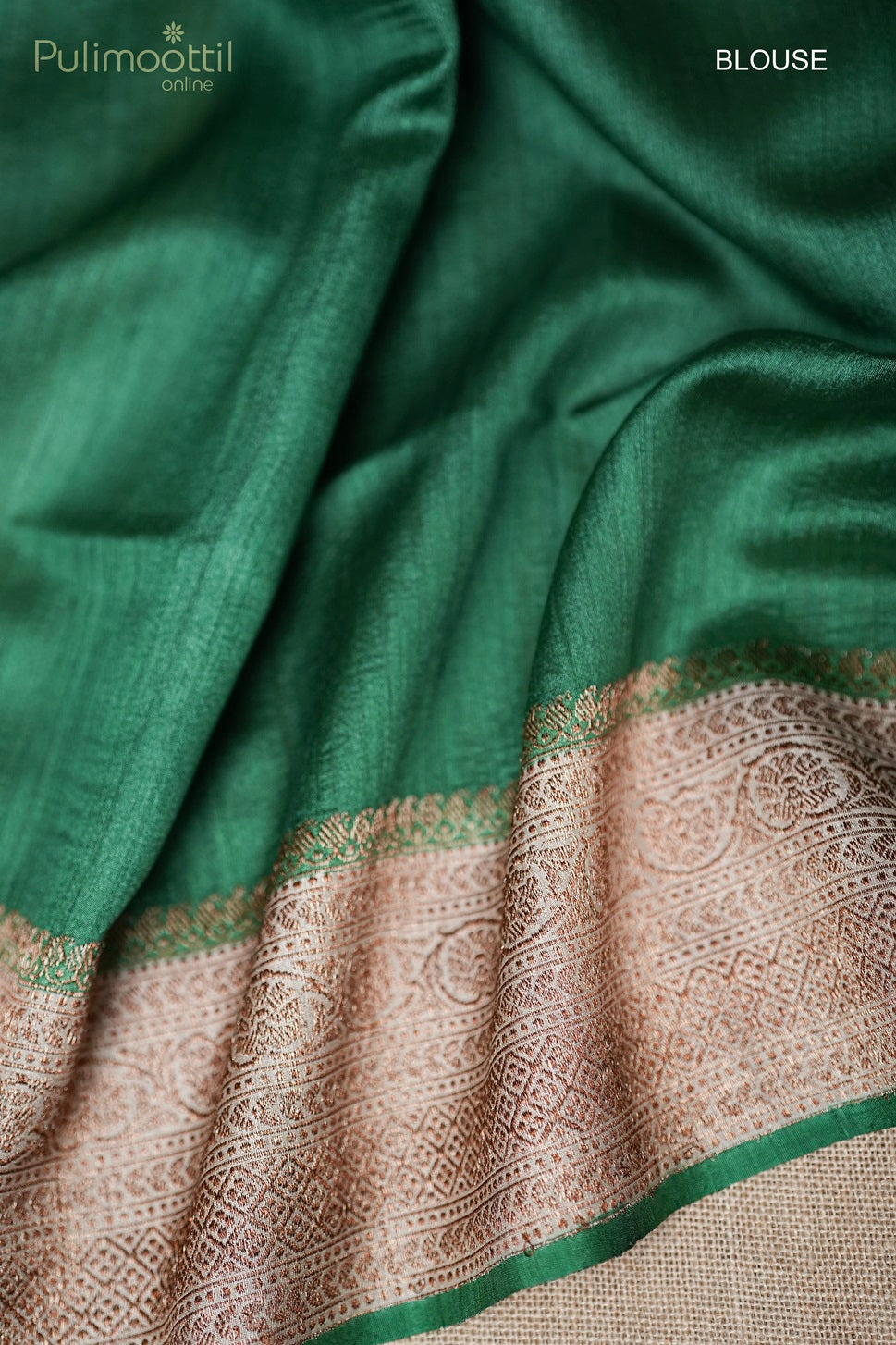 Light Chickoo Colour Jute Silk Saree