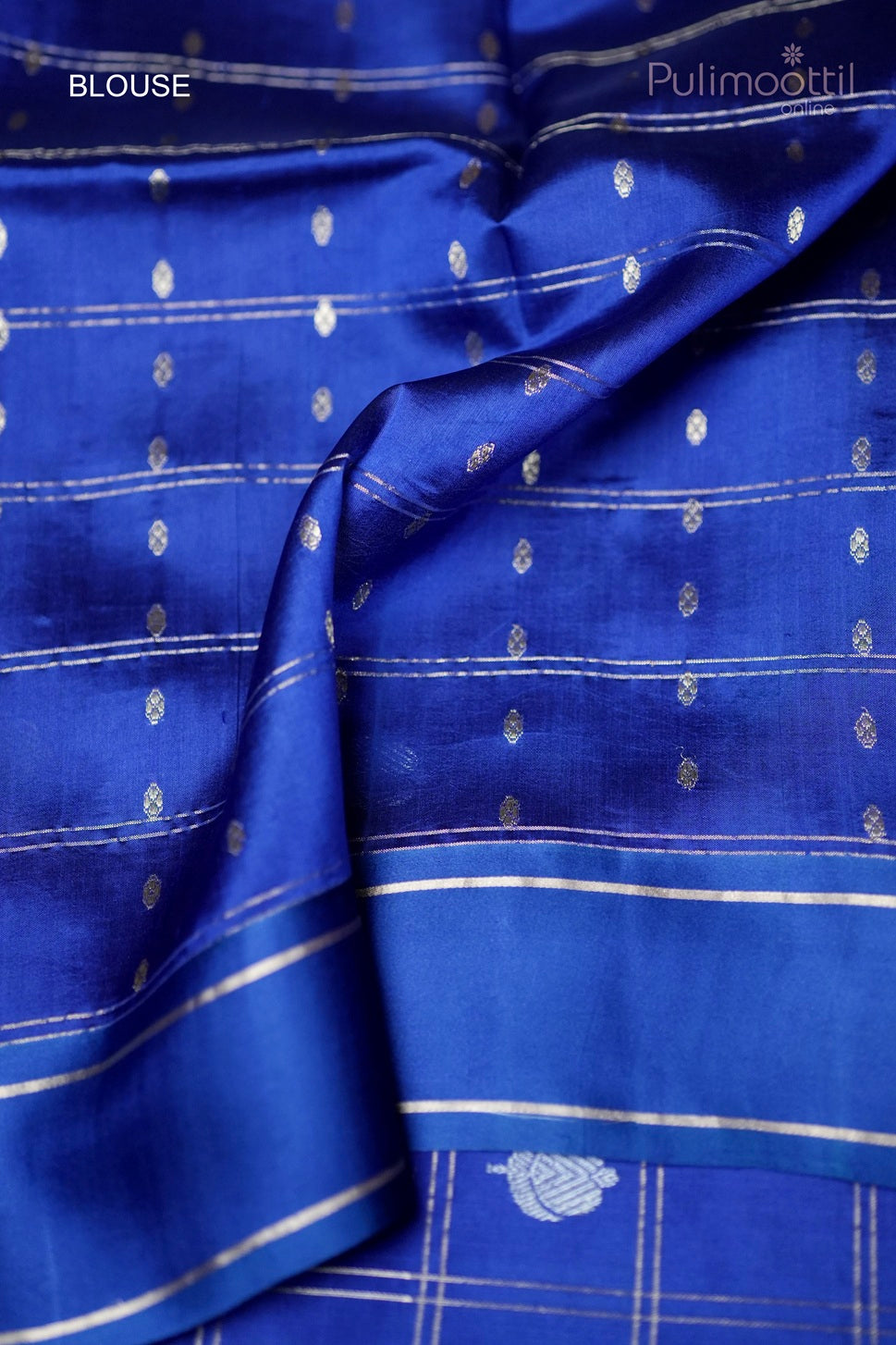 Royal blue color mango silk saree