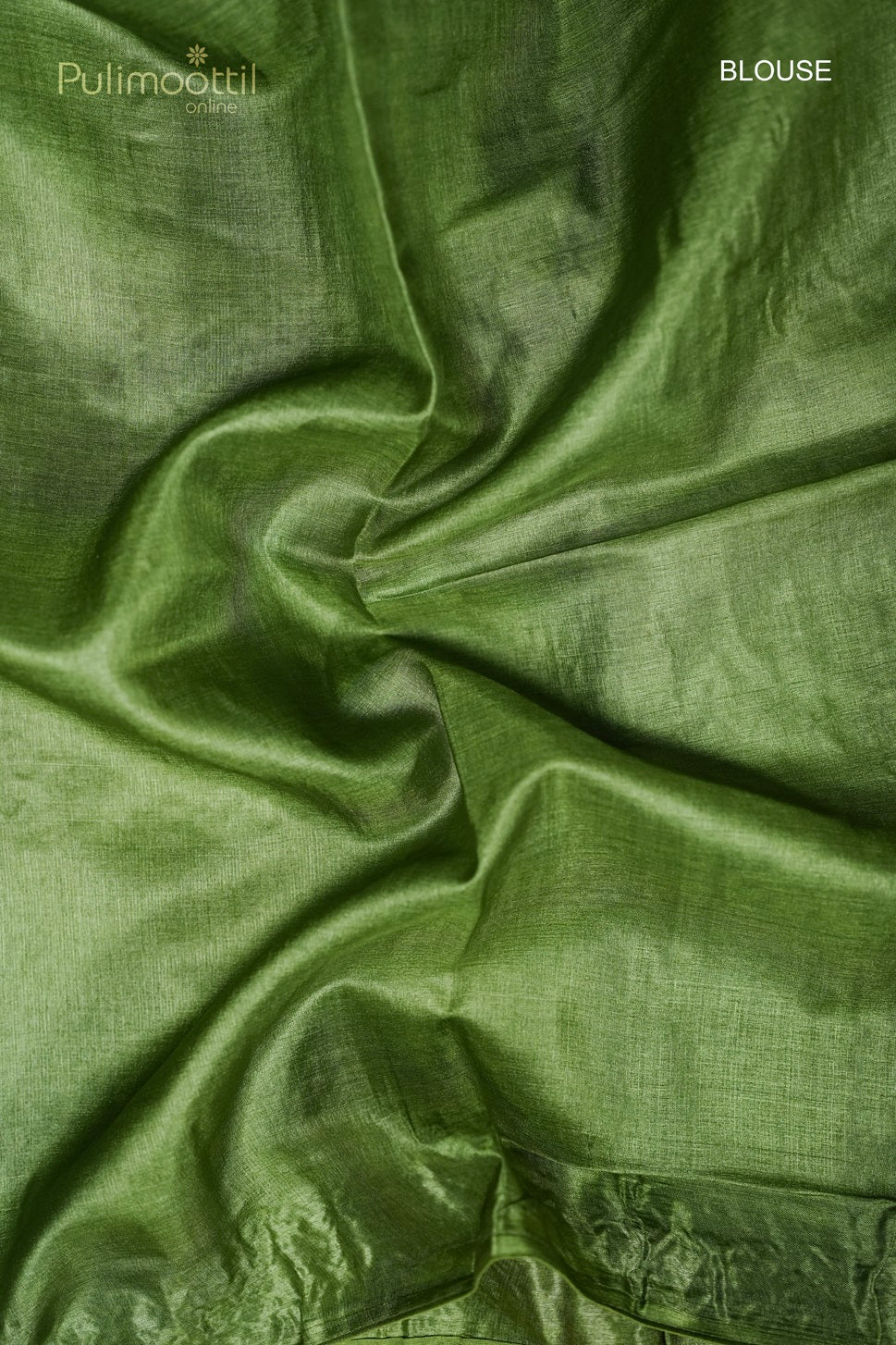 Dusty Green Colour Cross-Stitch Tussar Silk Saree