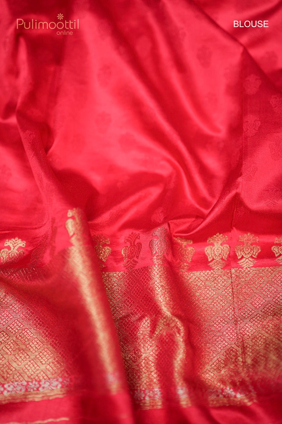 Chilli Red Colour Banarasi Saree