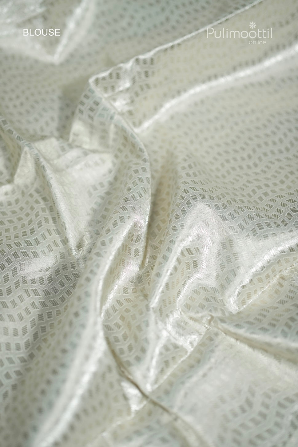 Ivory Colour Tissue Organza Fancy Saree