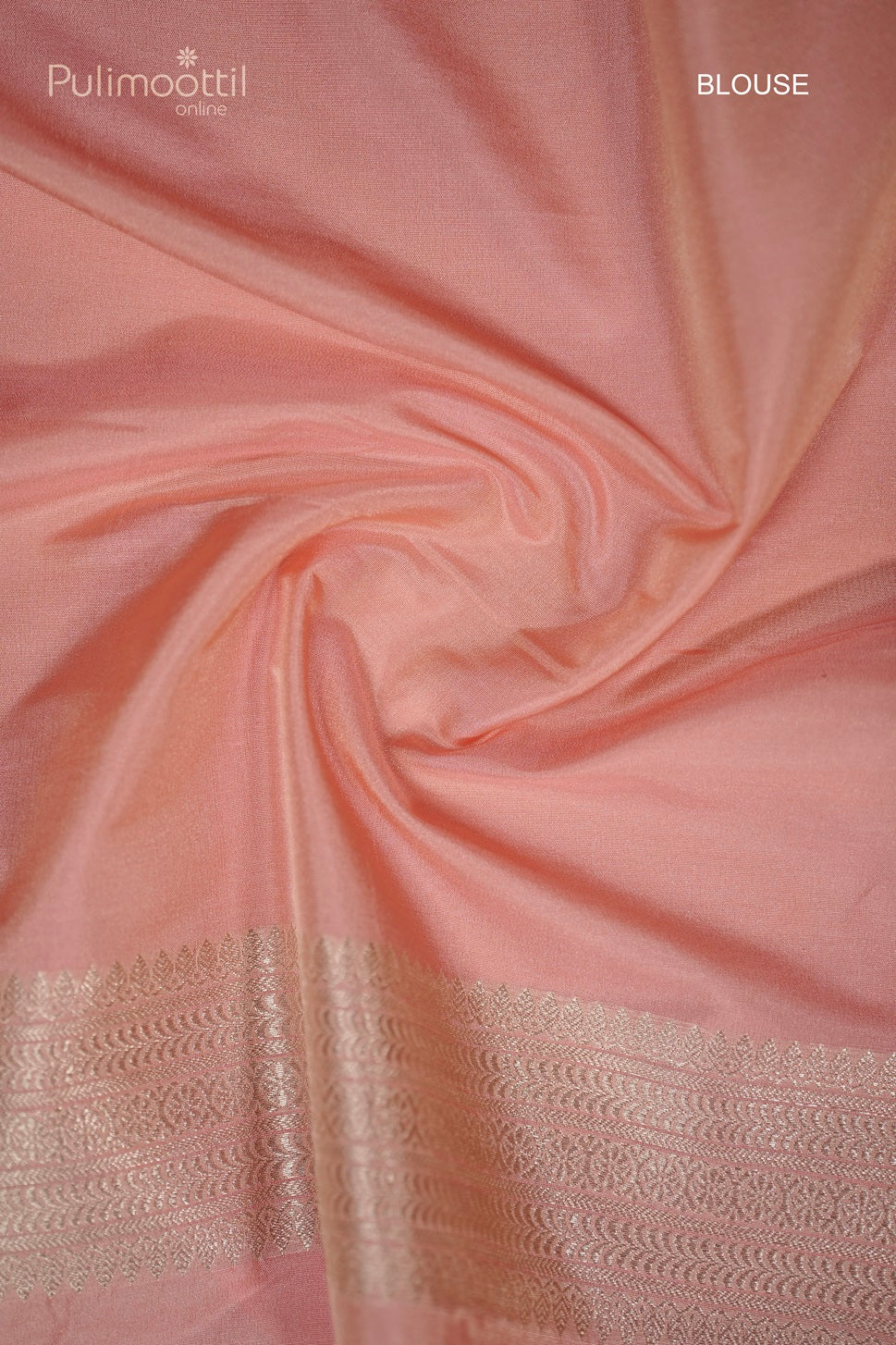 Light Peach Colour Kattan Silk Saree