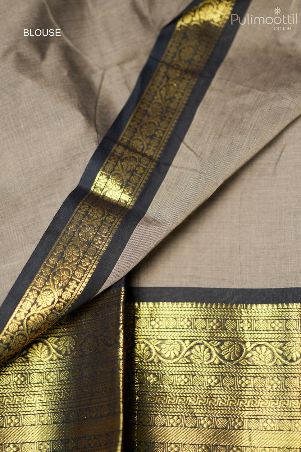 Light Coffee Brown Colour Kalyani Cotton Saree