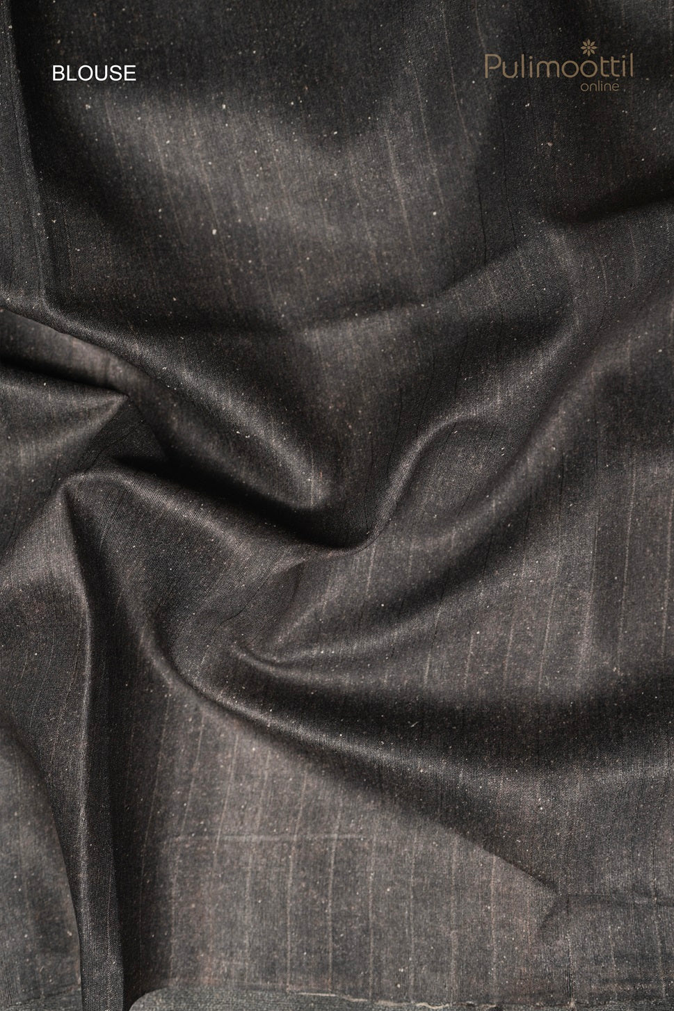 Black Colour Printed Jute Silk Saree