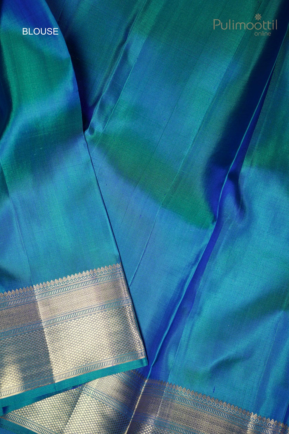 Sky Blue Colour Kanchipuram Soft Silk Saree.