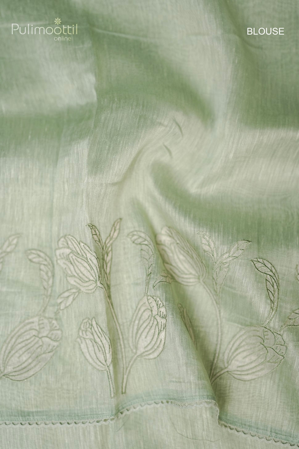 Pista Green Colour Net Cotta Fancy Saree