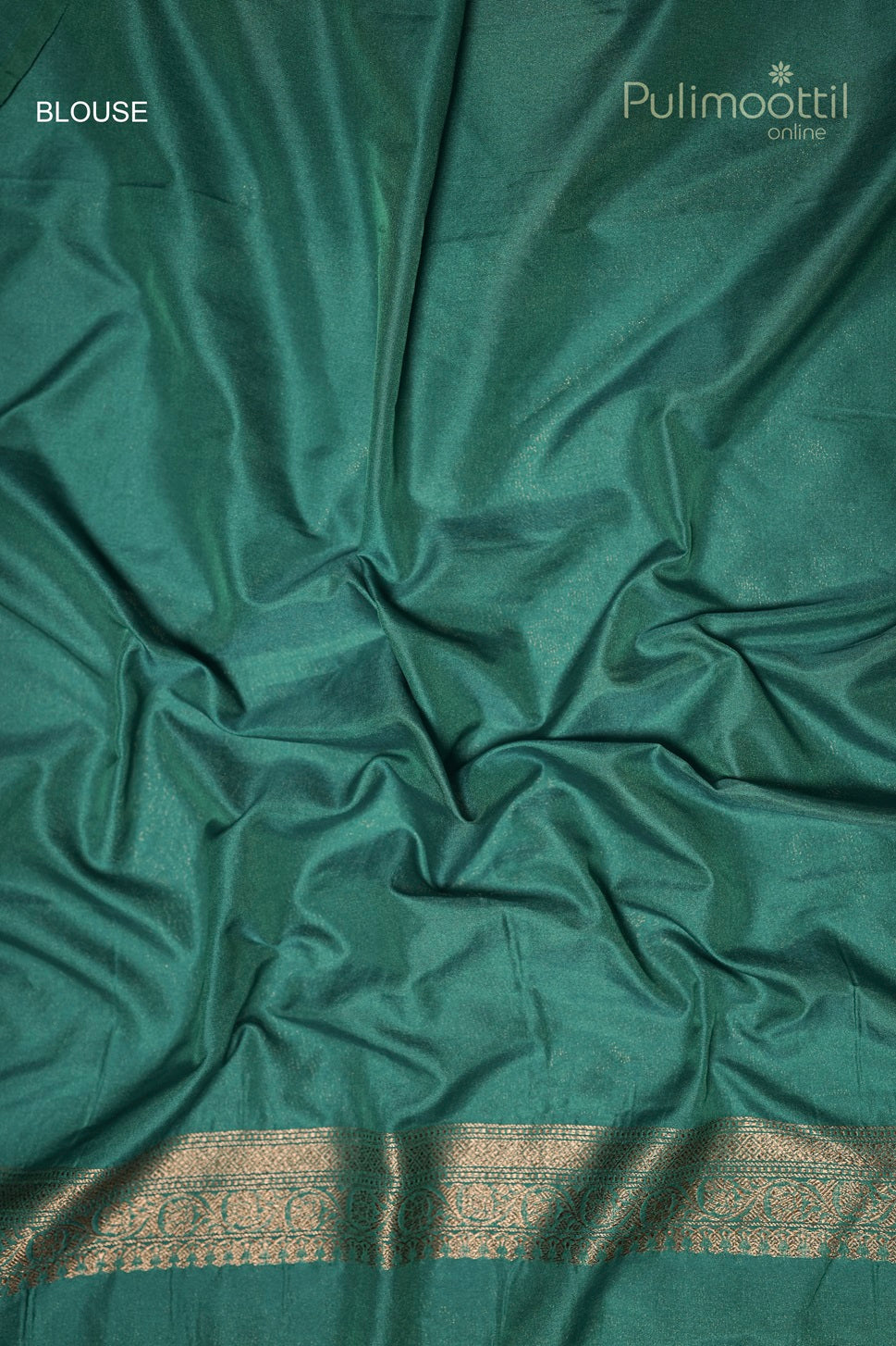 Peacock Green Colour Kattan Saree