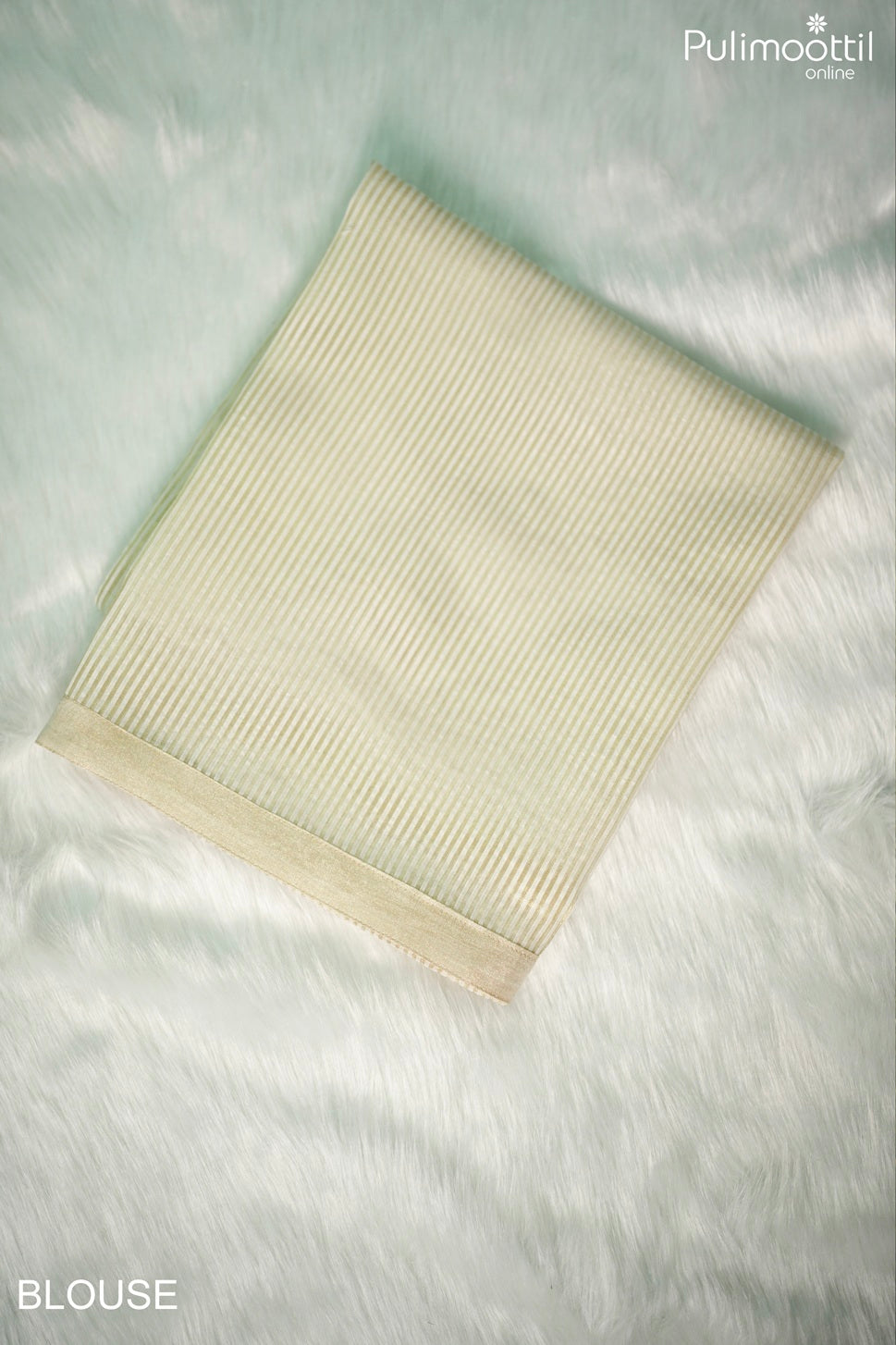 Off-white color Kerala paddy design saree