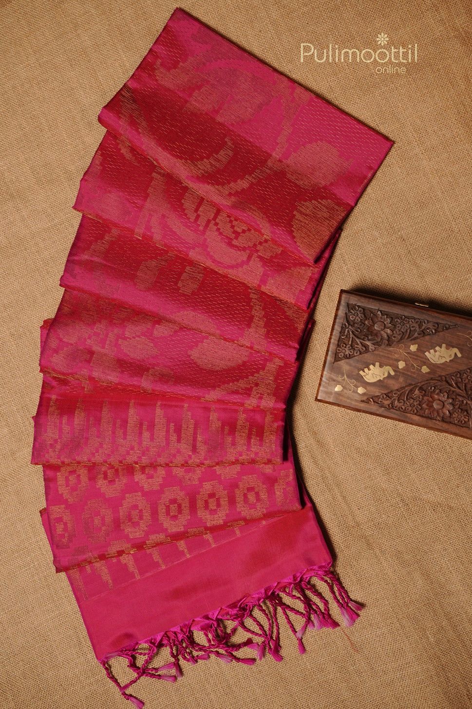 Pink Colour Kanchipuram Soft Silk Saree