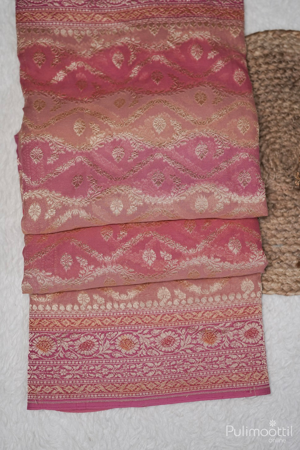 Multishaded Georgette Banarasi Saree