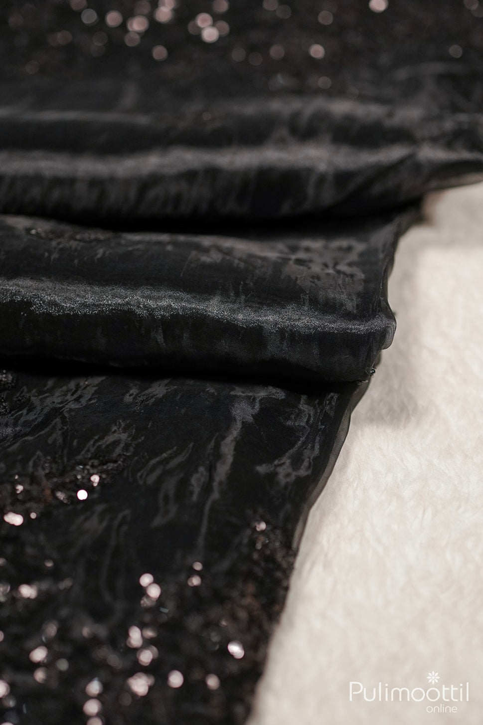 Black Colour Organsa Fancy Saree.