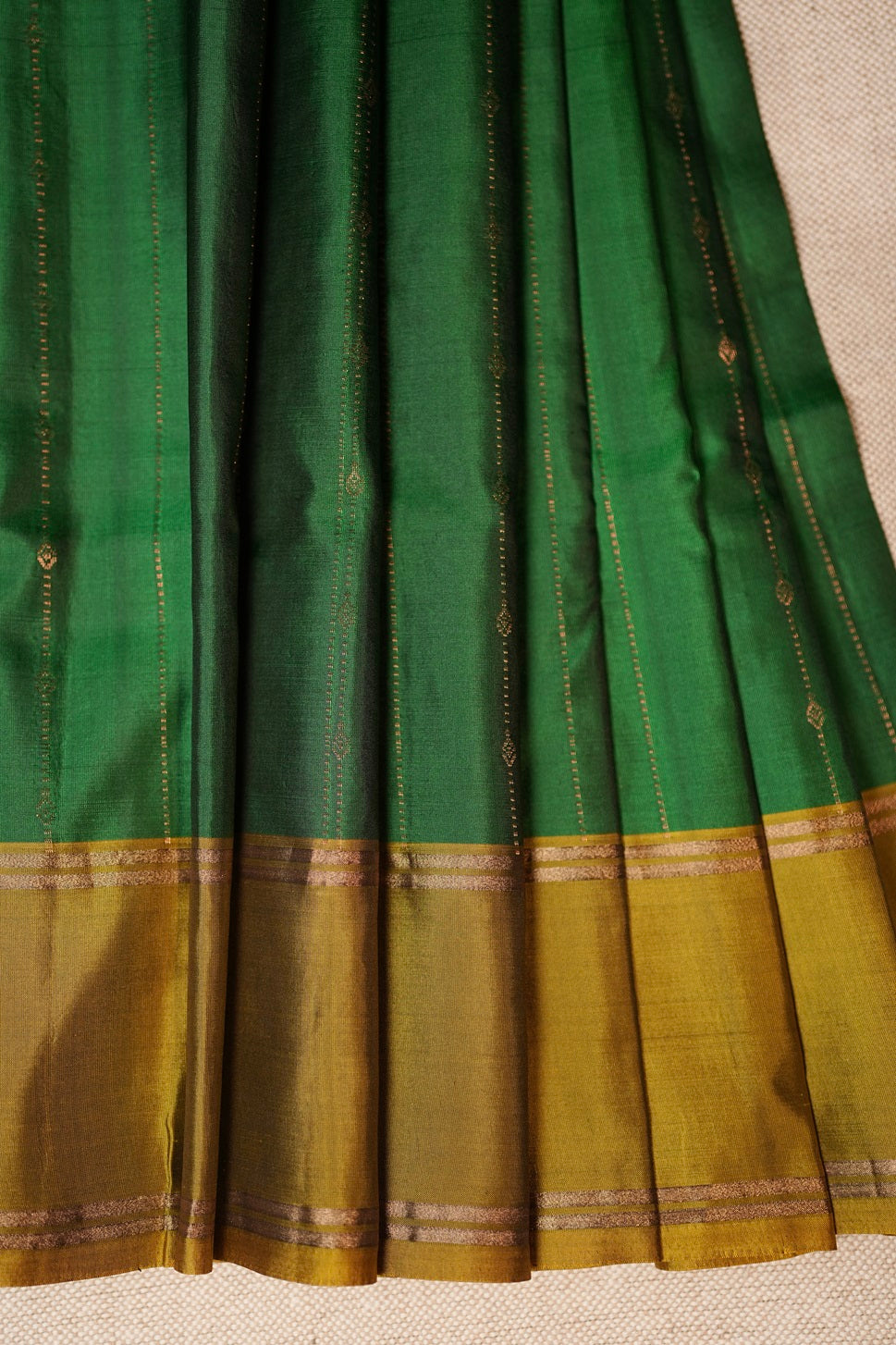 Green Colour Soft Silk Kanchipuram Saree