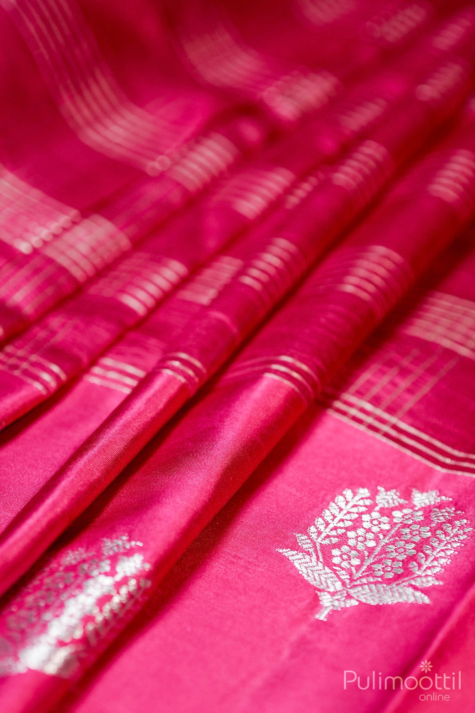 Pink Colour Mango Silk Saree.