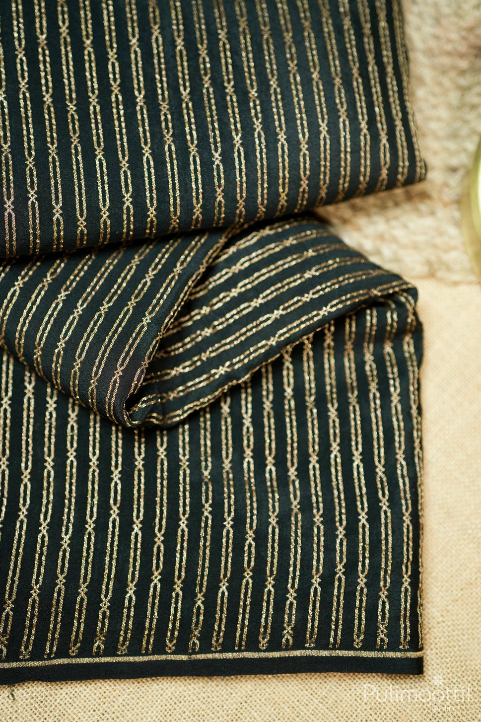 Black Colour Georgette Banarasi Saree