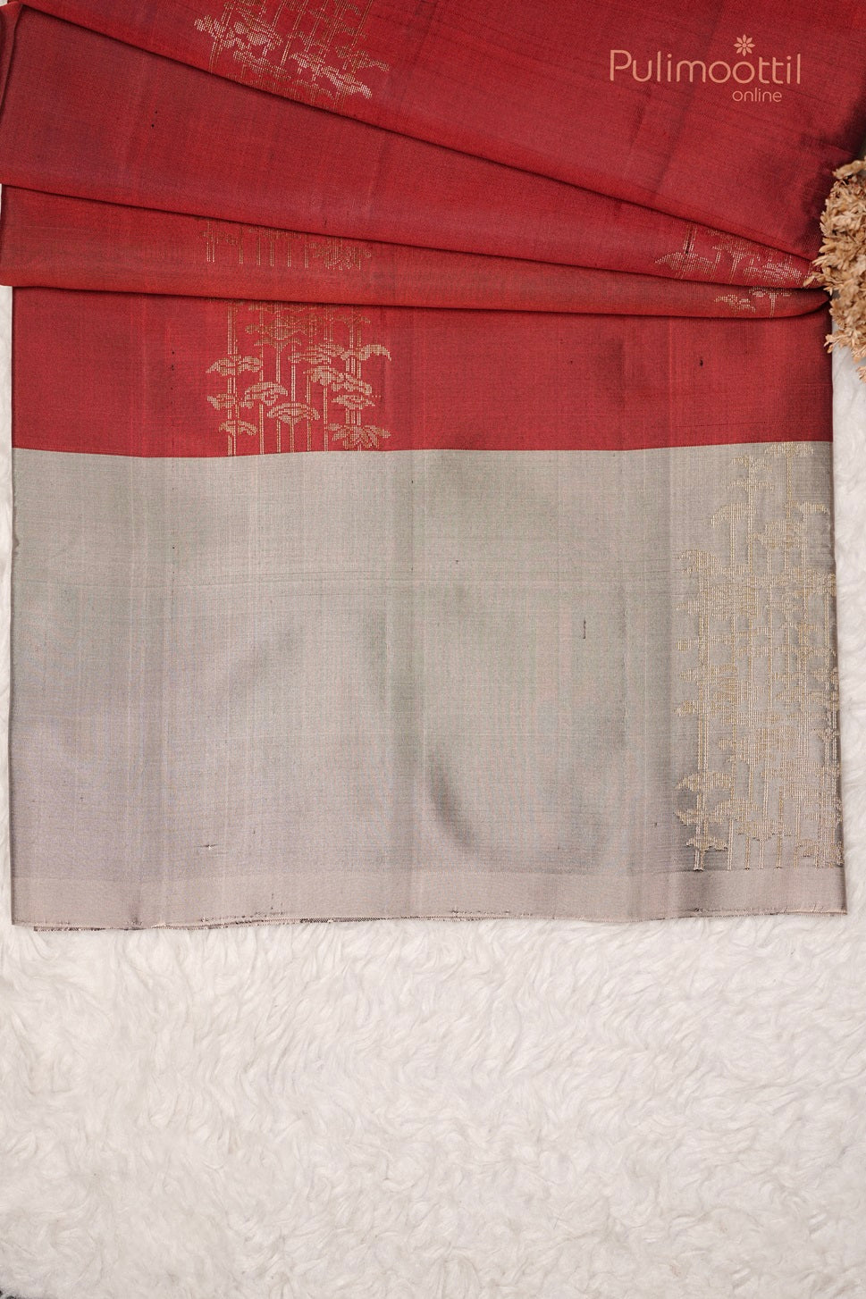 Red Colour Kanchipuram Soft Silk Saree