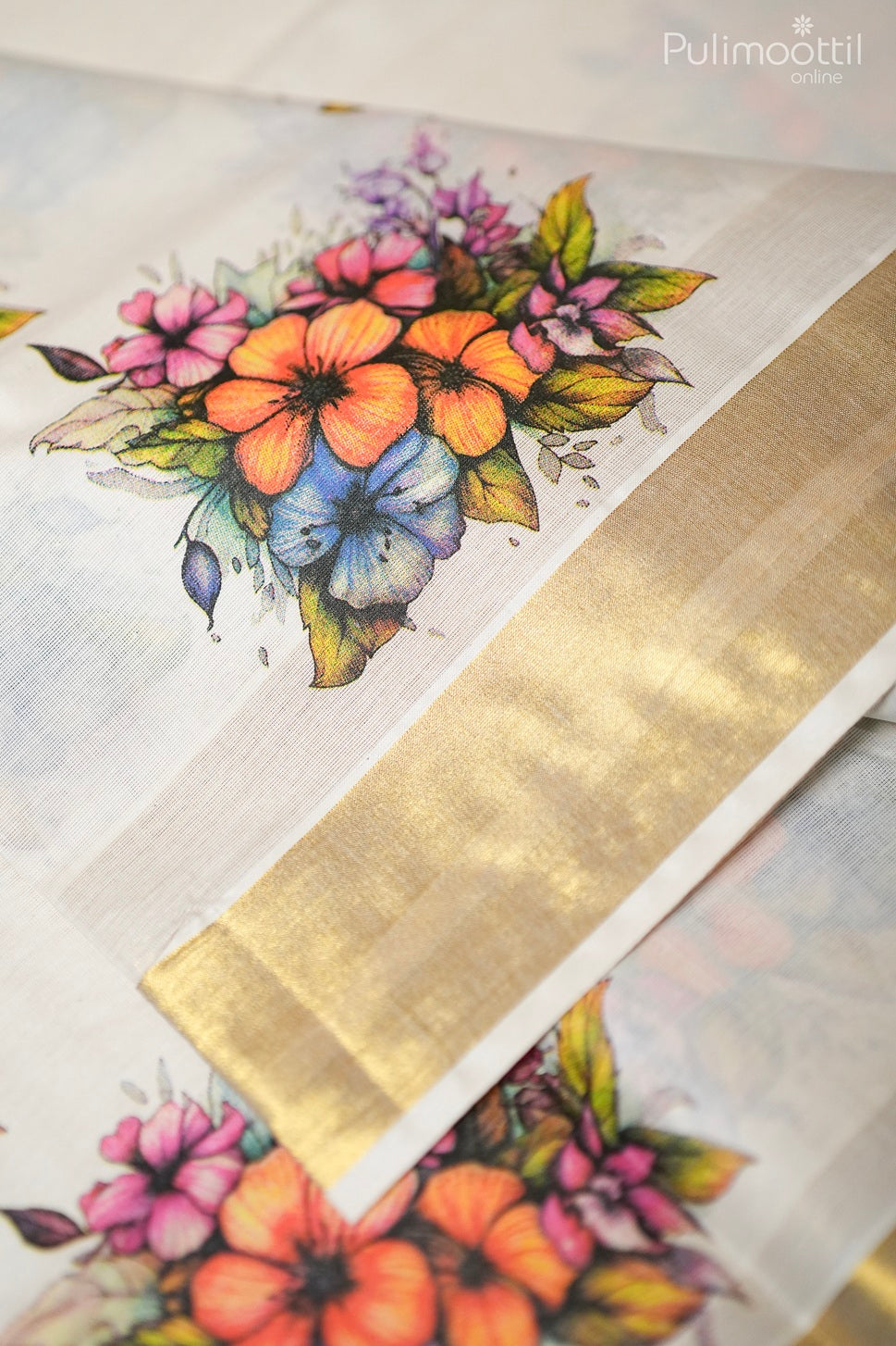 Kerala Traditional Cotton Set Saree