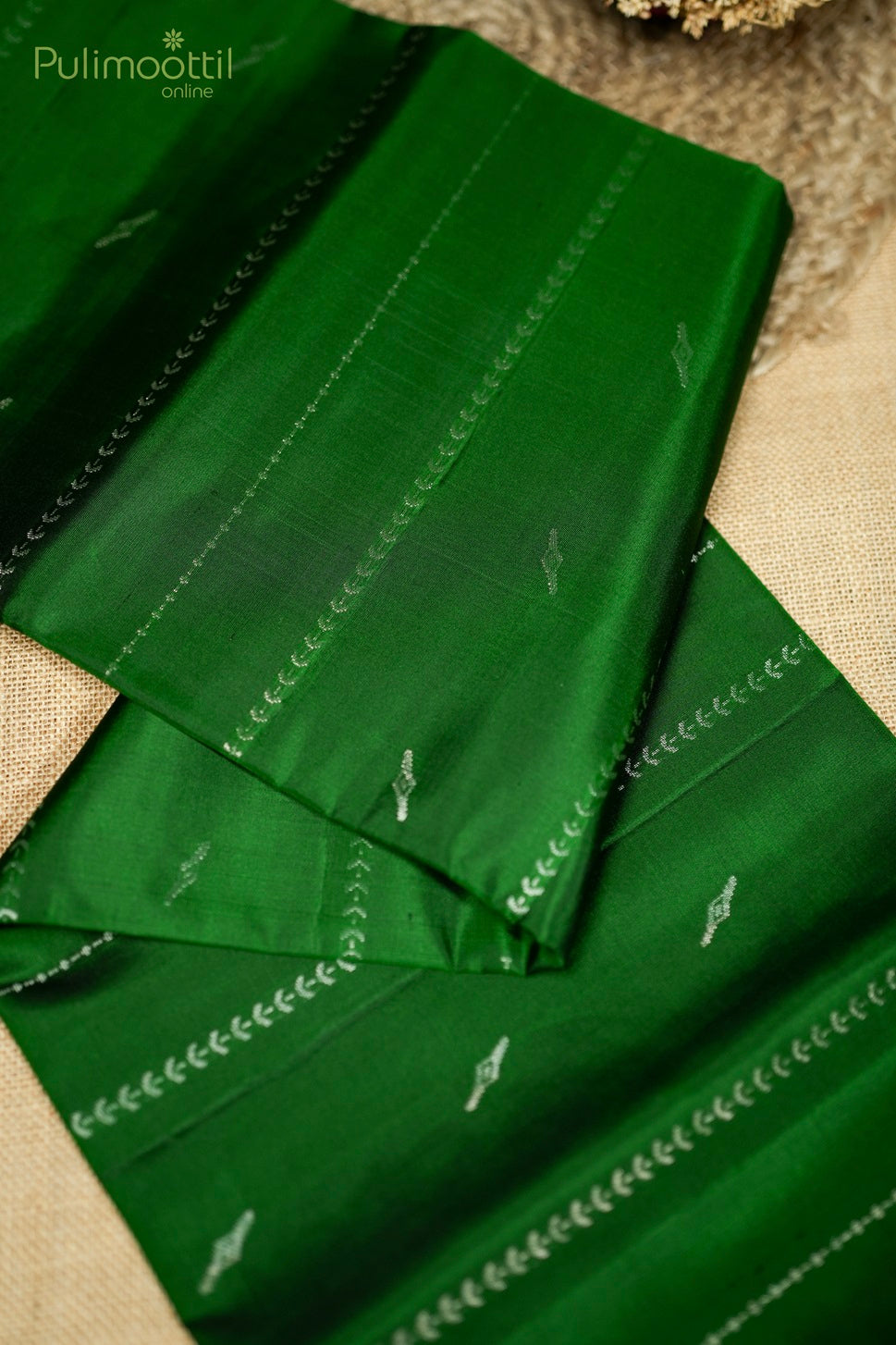 Bottle Green Colour Kanchipuram Soft Silk Saree