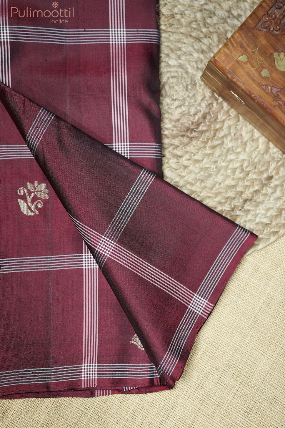 Maroon Colour Kanchipuram Soft Silk Saree