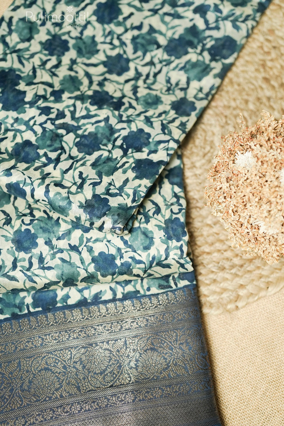 Cream Colour Chanderi Silk Saree