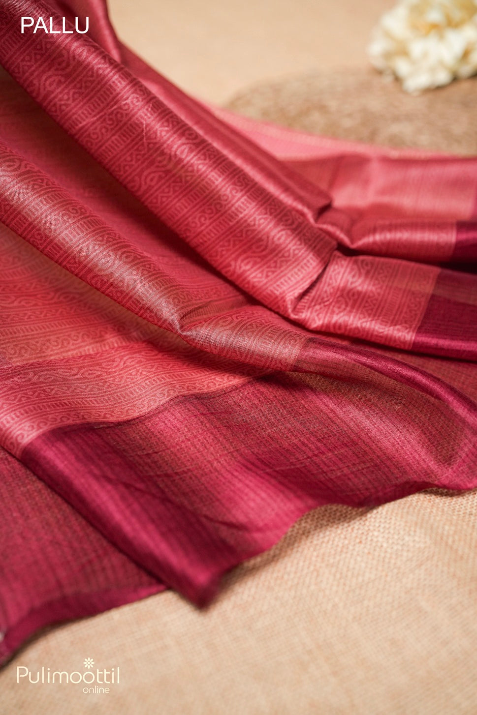 Ivory color Chanderi saree