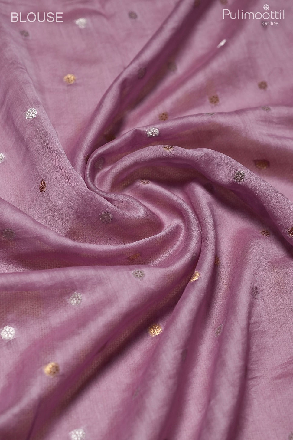 Lavender color organza saree