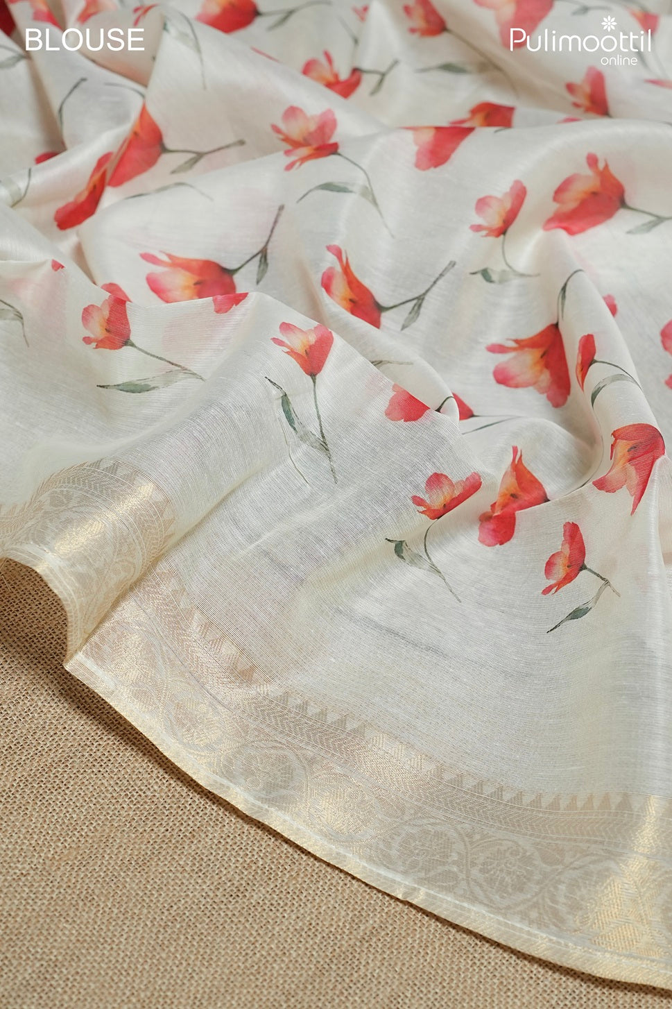 Off-white color traditional fancy saree
