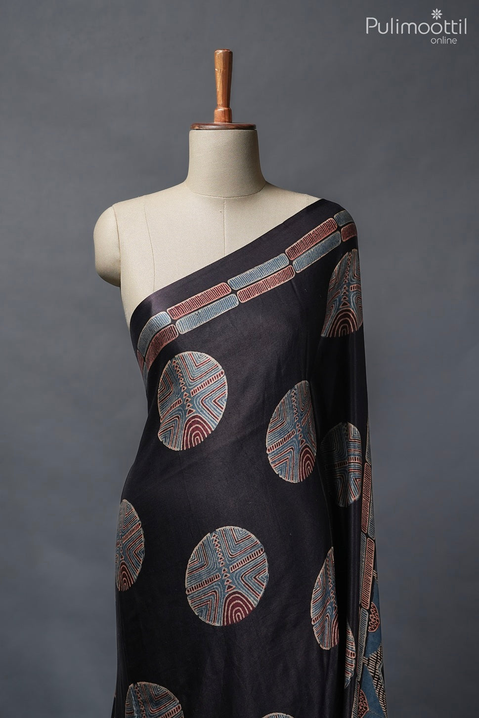 Dark coffee color modal silk saree