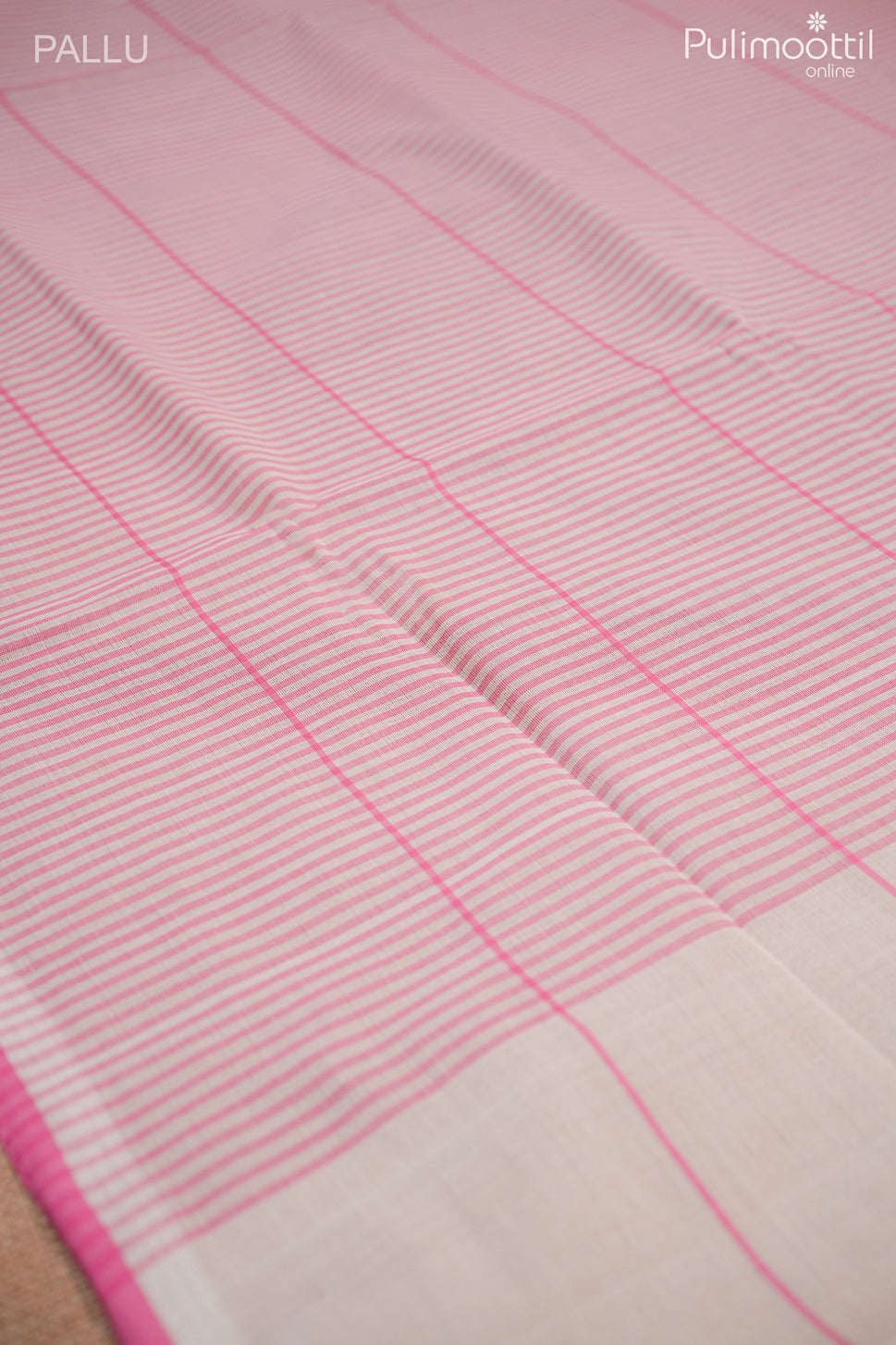 Off white color handloom cotton saree