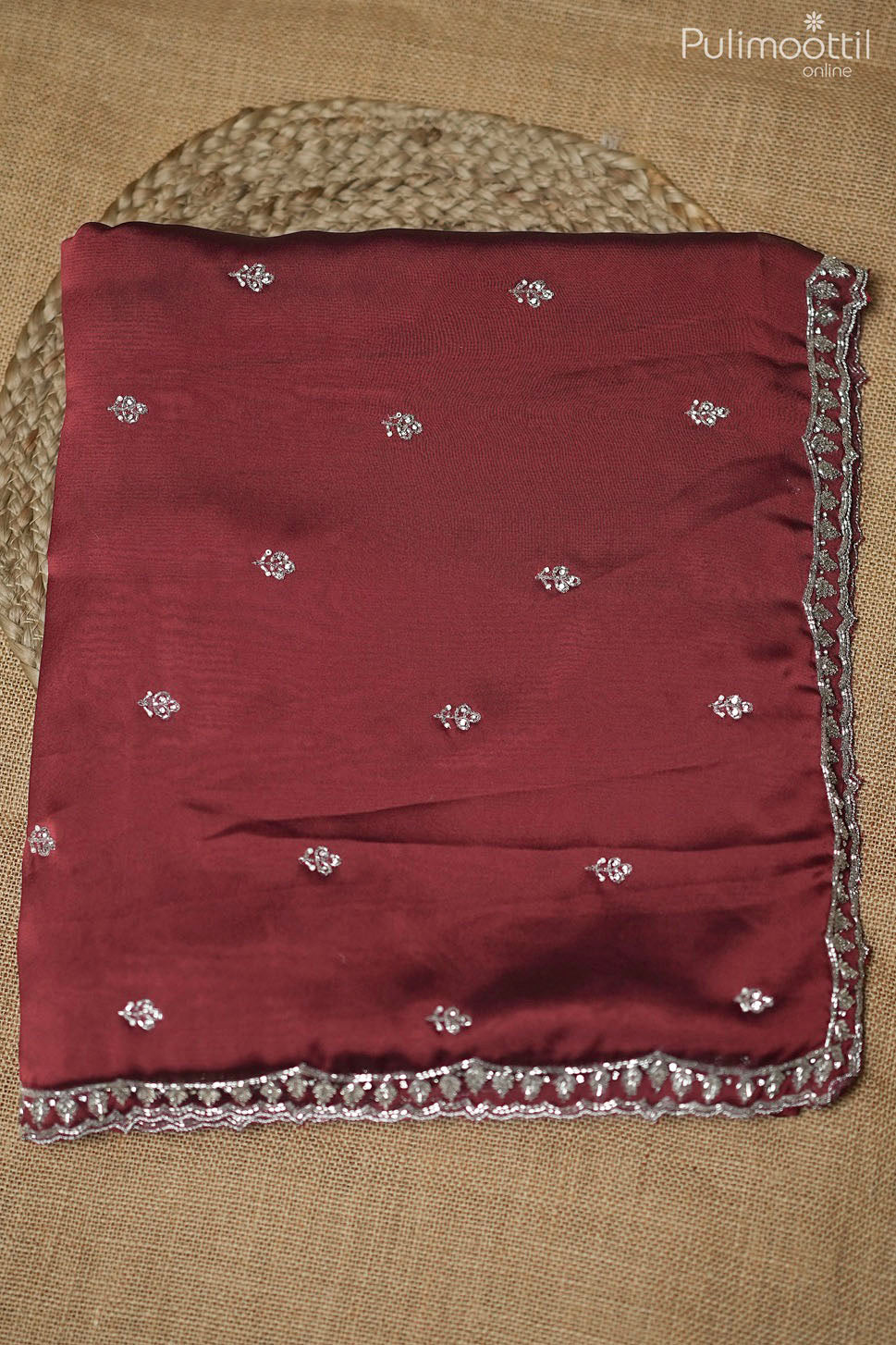 Maroon Colour Rangoli Silk Saree