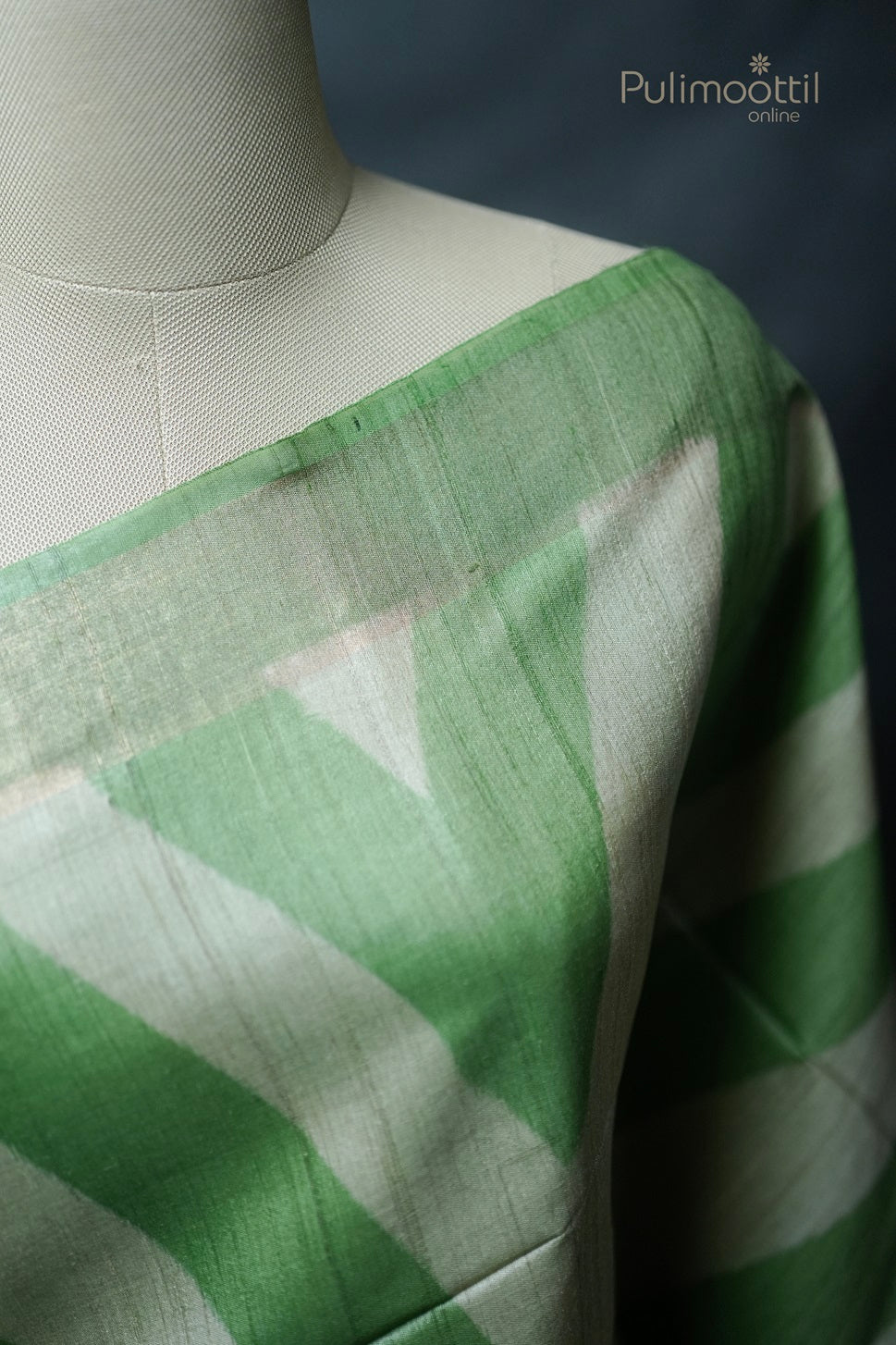 Multishaded Tussar Silk Saree