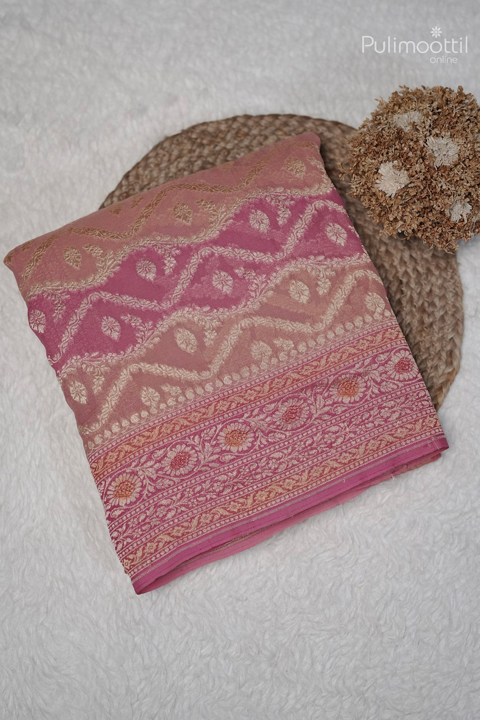 Multishaded Georgette Banarasi Saree