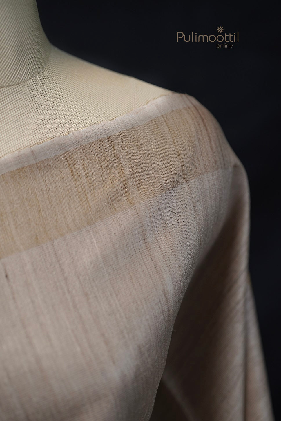 Pastel chickoo Colour Jute Silk Saree