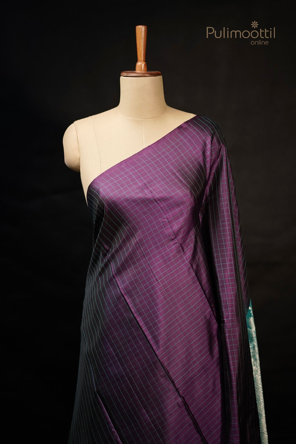 Grape Colour pure Kanchipuram Soft Silk Saree
