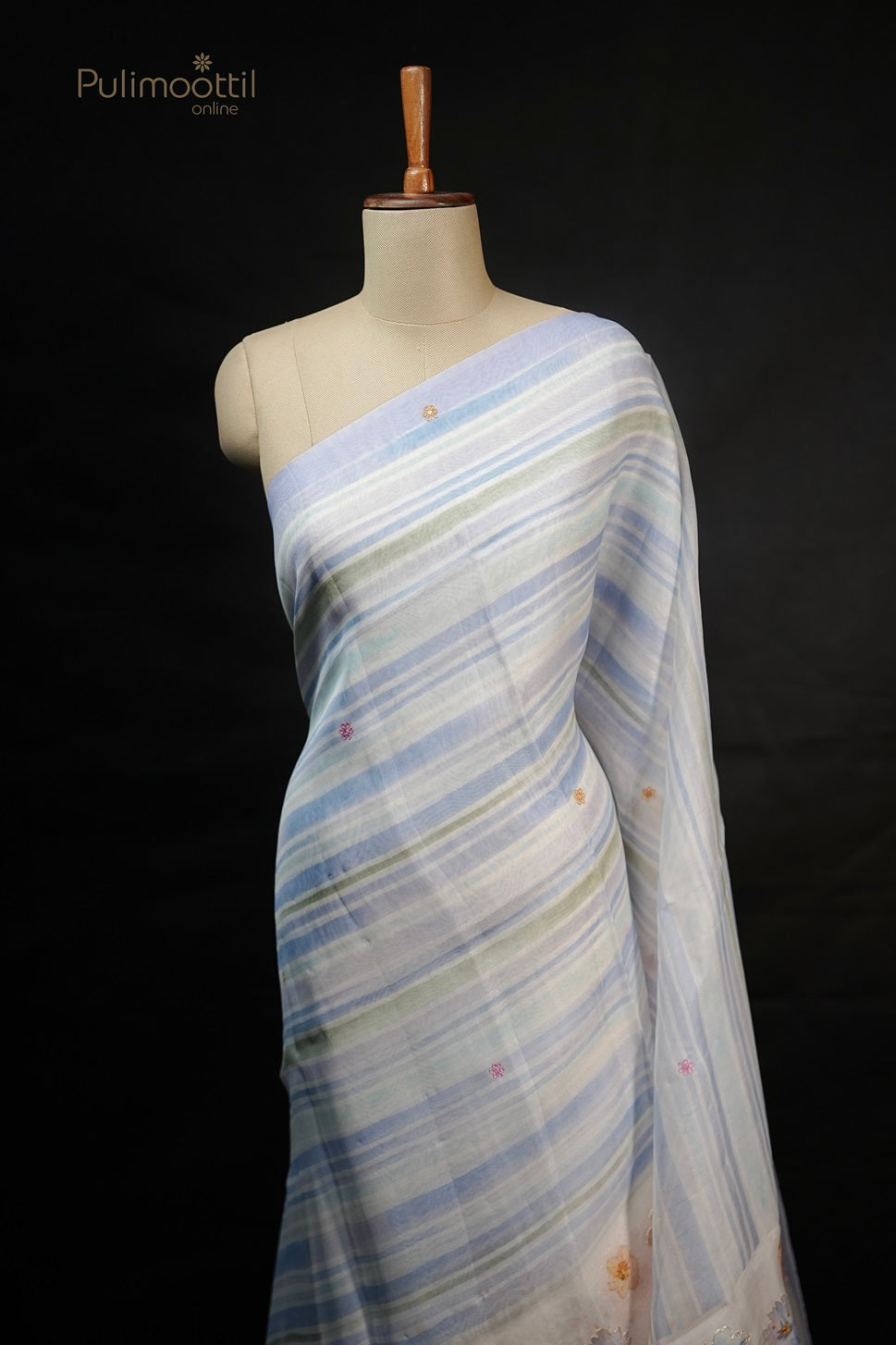 Multicolour Organza Fancy Saree