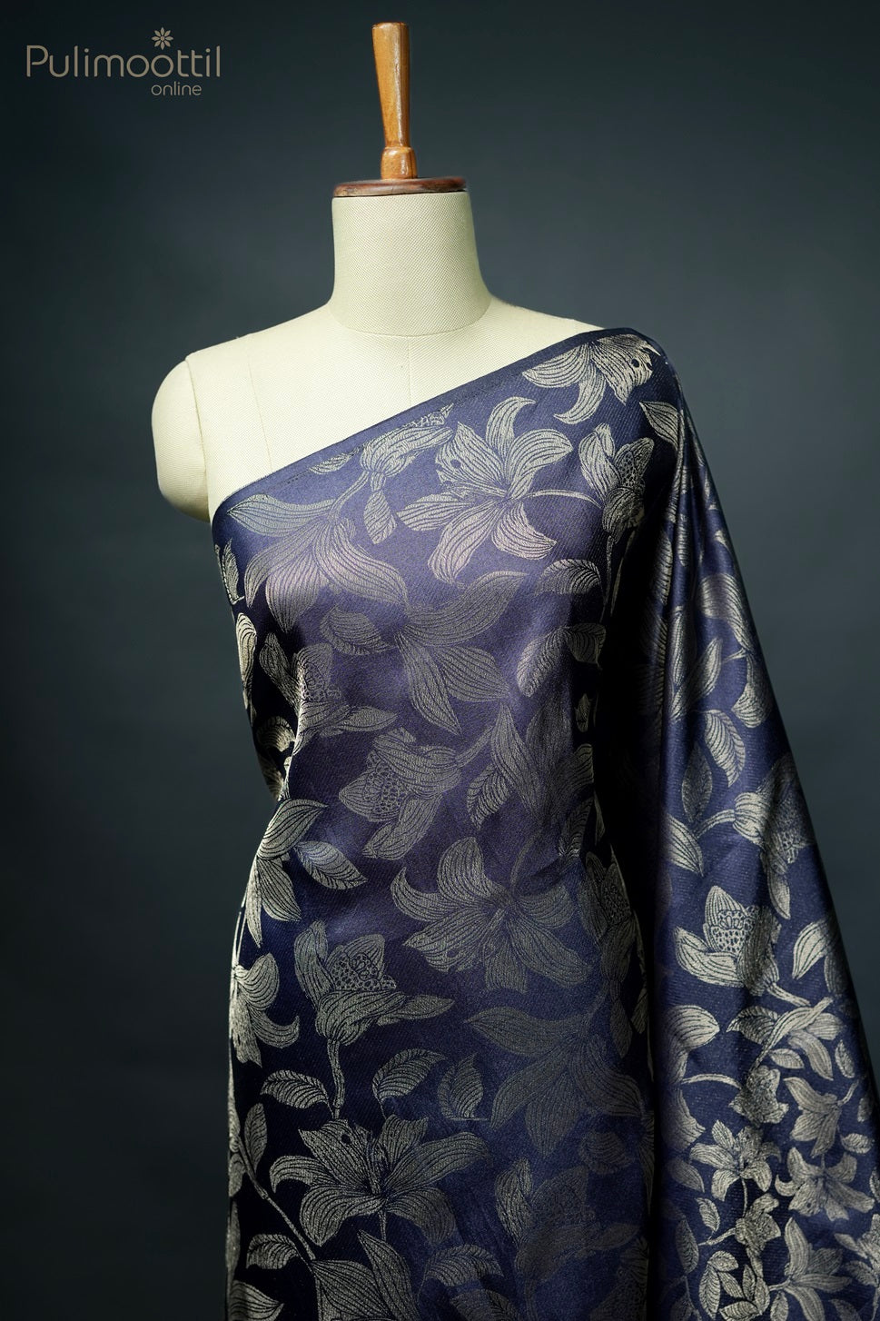 Dark Blue Colour Fancy Saree